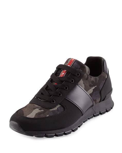 prada shoes camo|Prada leather sneakers women's.